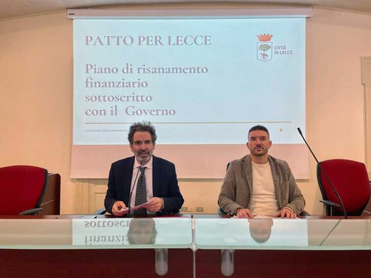 Lecce, il Comune chiude il 2022 in attivo di quasi 40 mln. Salvemini: «Risanamento comincia a dare frutti»