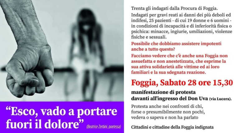 Galleria foto 'Violenze al “Don Uva”, Foggia si mobilità: «Solidarietà alle vittime e ai loro familiari»' - foto 1