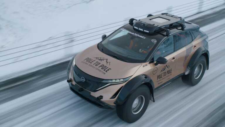 Nissan, versione speciale Ariya e-4Orce Pole to Pole