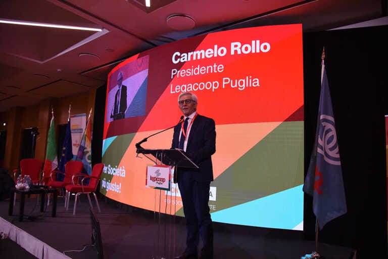 Legacoop Puglia, Carmelo Rollo rieletto presidente: «Progettiamo società più giuste» – VIDEO