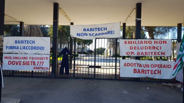 Baritech, la rabbia dei sindacati: «La task-force? Opaca e inutile»