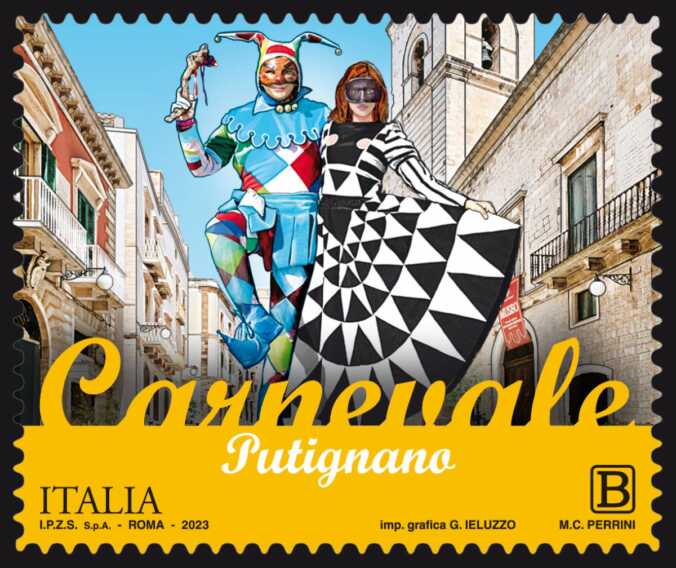Farinella e il suo Alter Ego su un francobollo: Poste Italiane celebra il Carnevale di Putignano – VIDEO