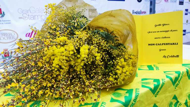 Un mazzo di fiori per Blanco: «Non calpestarli. Per coltivarli ci vuole tanto lavoro»