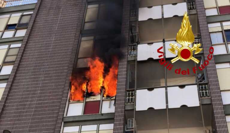 Lecce, dimentica di spegnere la coperta elettrica e scoppia l’incendio: salva una 90enne – FOTO