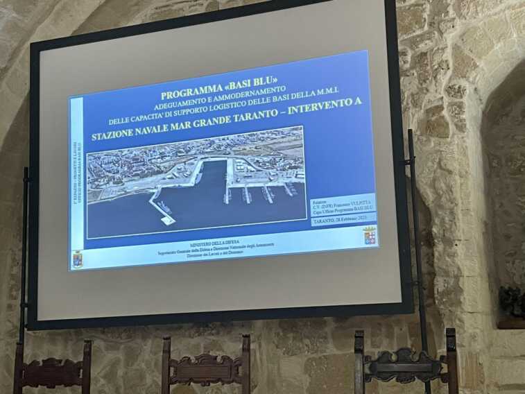 Taranto, 420 mln per i lavori nella base di Mar Grande. Borraccino: «Previsti 6mila occupati»