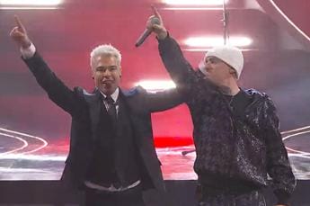 Sanremo 2023, “Giorgia legalizzala”: il grido di Fedez e Articolo 31 sulle note di ‘Ohi Maria’