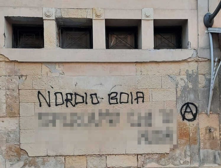 “Nordio boia”: a Lecce scritte anarchiche contro il ministro della Giustizia