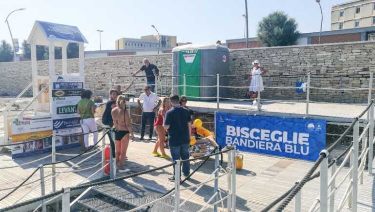 A Bisceglie la spiaggia è sempre più inclusiva: «Modello di accessibilità»