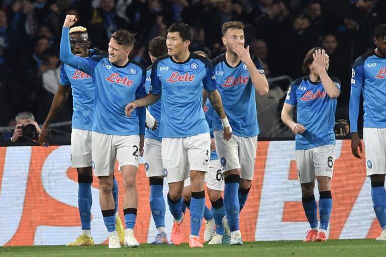Galleria foto 'Napoli-Eintracht 3-0, partenopei ai quarti di Champions' - foto 1