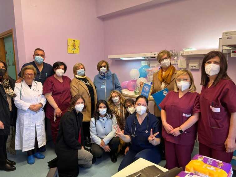 Unicef dona corredini per i piccoli del punto nascita e la pediatria del San Pio di Castellaneta