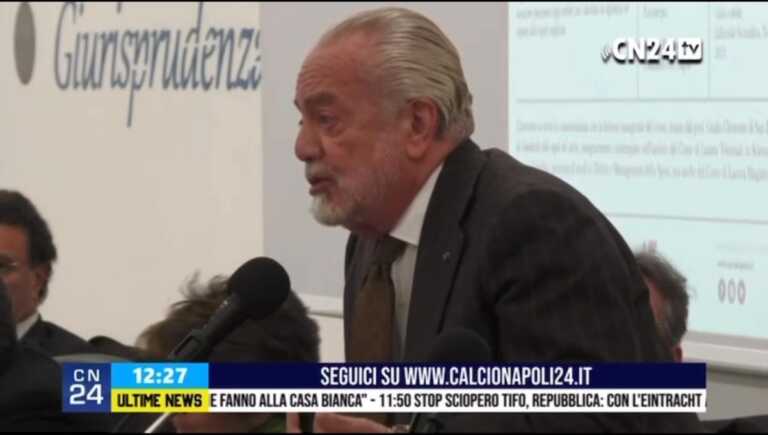 Aurelio De Laurentiis: «Se il Bari va in A lo cederemo a chi ci darà garanzie» – VIDEO