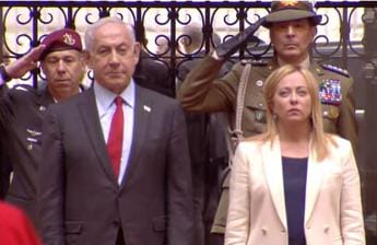 Galleria foto 'Italia-Israele, Meloni riceve Netanyahu a Palazzo Chigi' - foto 1