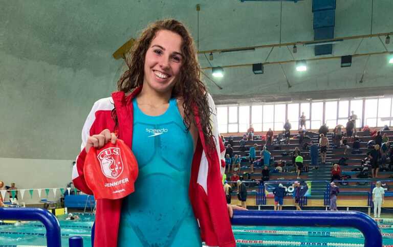 Nuoto, doppio primato di Jennifer Grazia Martiradonna: «Ora sogno di rappresentare il Cus Bari ai Mondiali»