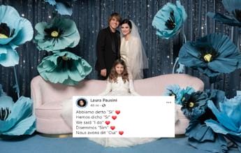 Galleria foto 'Laura Pausini e Paolo Carta si sono sposati' - foto 1