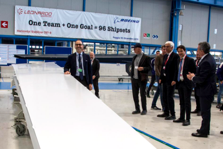 Foggia, Piemontese visita lo stabilimento “Leonardo”: «Da qui passa il futuro industriale del Paese»