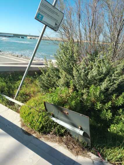 Galleria foto 'Bari, alberi a terra e pali pericolanti a San Girolamo: «Il waterfront? Abbandonato»' - foto 1