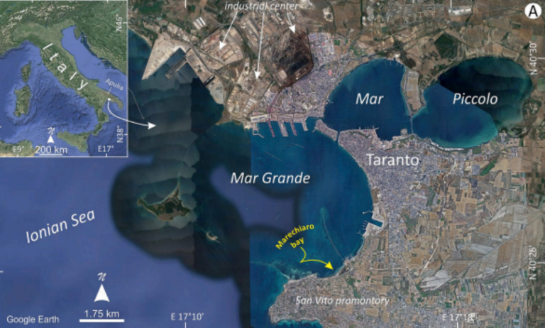 Amianto e cemento sulla costa tarantina: Su Marine Pollution Bulletin uno studio internazionale dell’UniBa