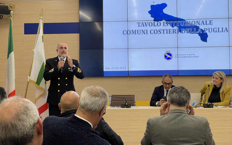 Regione Puglia, Direzione marittima e 69 Comuni insieme per una semplificazione nella gestione delle coste