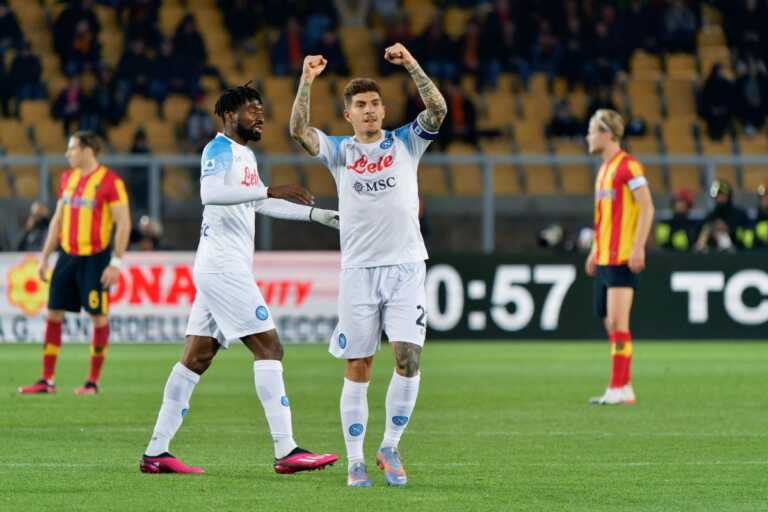 Galleria foto 'Il Napoli rialza la testa e vince a Lecce 2-1' - foto 1