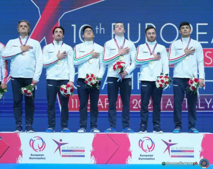 Galleria foto 'Ginnastica artistica, Italia oro europeo a squadre uomini' - foto 1