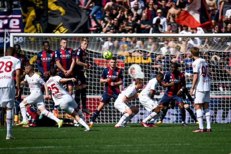 Galleria foto 'Pobega risponde a Sansone, Bologna-Milan 1-1' - foto 1
