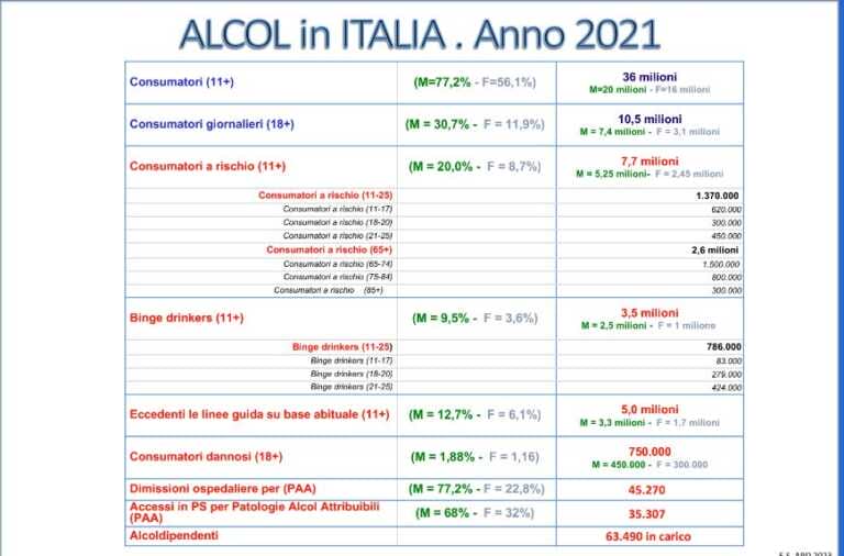 Galleria foto 'Alcol, in Italia 8 mln i consumatori a rischio e 3,5 mln i binge drinker' - foto 1