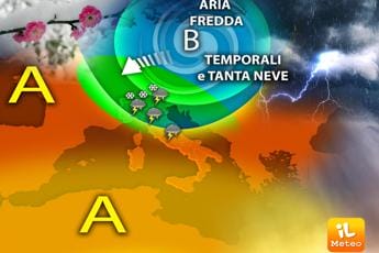 Galleria foto 'Aria artica su mezza Italia, ancora temporali e tanta neve: previsioni meteo' - foto 1