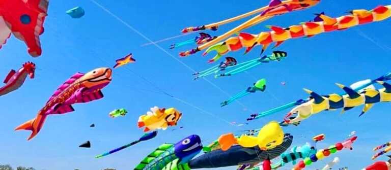 A Margherita di Savoia torna il Festival internazionale degli aquiloni: “opere d’arte” colorate nei cieli della città