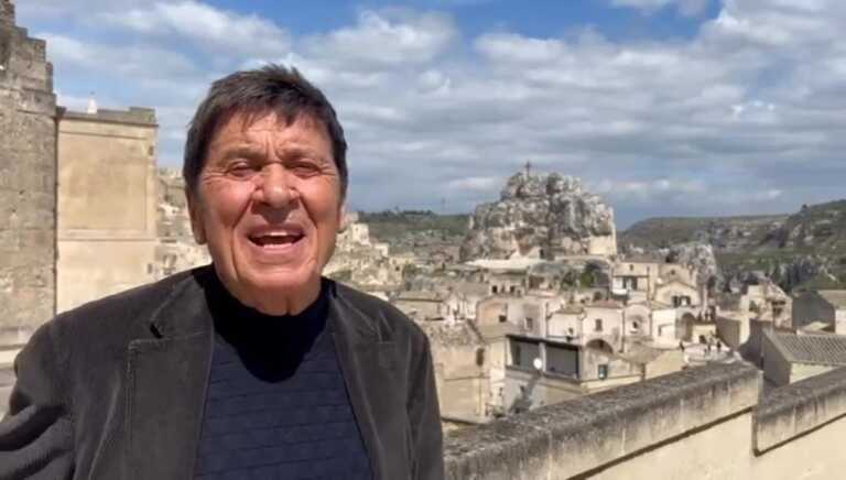 Gianni Morandi a Matera per le riprese di “Imma Tataranni”. Poi nei Sassi: «È veramente bellissima» – VIDEO