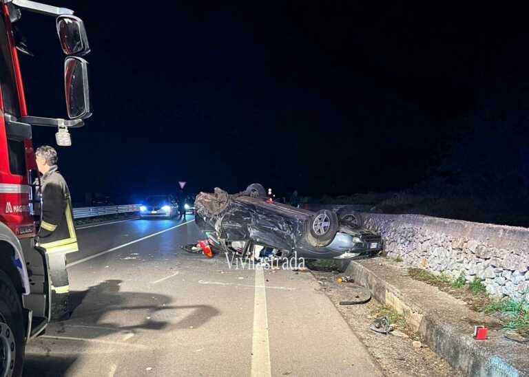 Scontro tra due auto sulla statale dei Trulli: ferite quattro persone tra cui un bambino