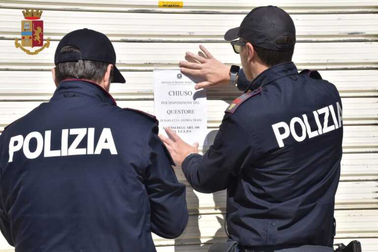 Andria, sospesa la licenza di un bar: era frequentato da pregiudicati. Denunciato un cliente per spaccio