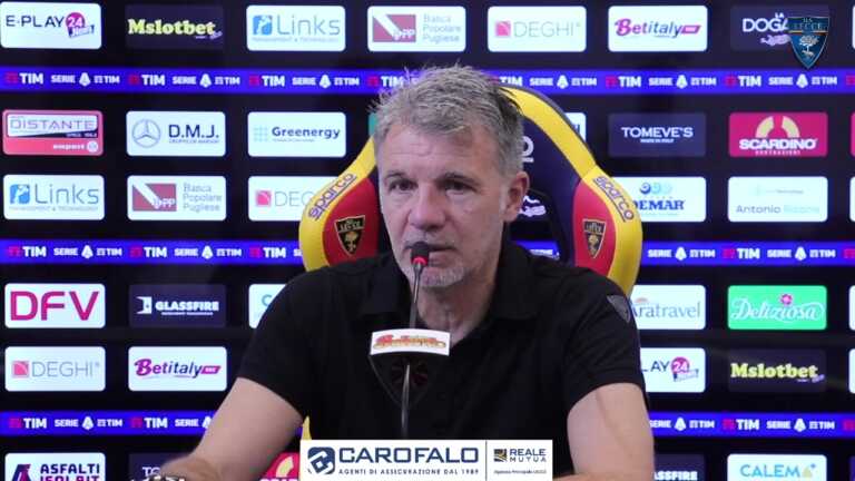 Lecce, Baroni: «Vincere a Empoli per ripartire in campionato. Affrontiamo una squadra determinata»