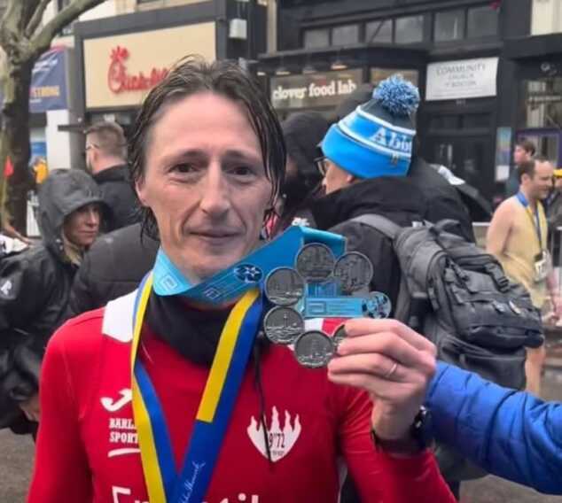 Il podista barlettano Michele Zagaria: «Così ho coronato il mio sogno di correre la maratona di Boston»