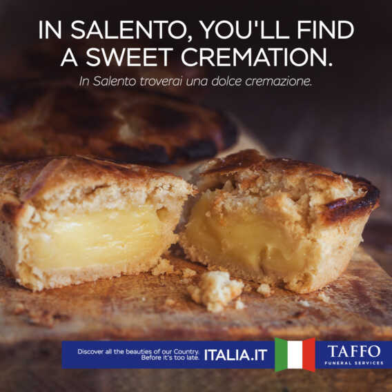 «In Salento troverai una dolce cremazione»: il pasticciotto di Taffo sfida la Venere influencer