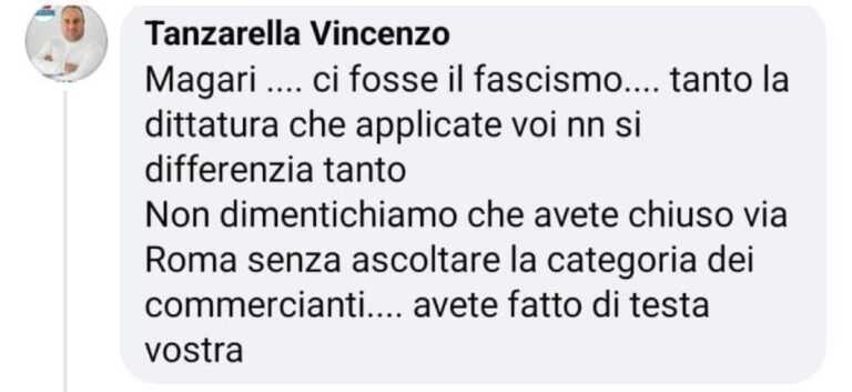 25 aprile, il candidato di Francavilla Fontana: «Magari ci fosse il fascismo». D’Attis: «È fuori da Forza Italia»