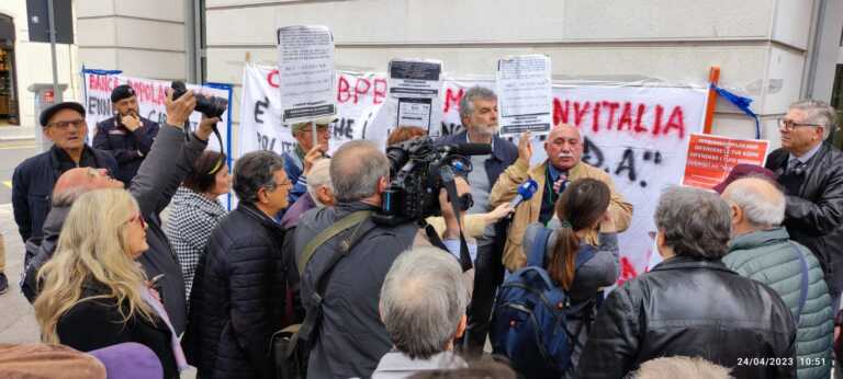 Assemblea del cda della Banca popolare di Bari, gli azionisti protestano: «Noi esclusi per paura»
