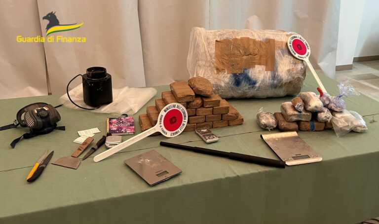 Scoperta una raffineria di eroina nel Materano: sequestrati 20 kg di droga per un valore di 600mila euro – VIDEO