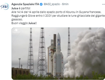 Galleria foto 'Spazio, decollata missione Juice verso Giove – Video' - foto 1