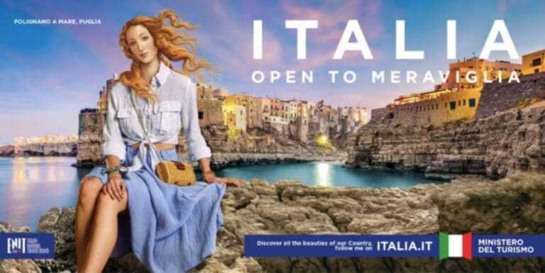 La Venere di Botticelli in versione “influencer” a Polignano: la campagna promozionale del Ministero del Turismo – VIDEO