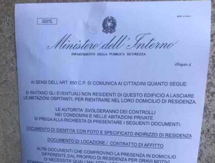 Galleria foto 'Volantino su carta intestata del Ministero dell’Interno affisso nei comuni pugliesi: «Attenzione, è una truffa»' - foto 1