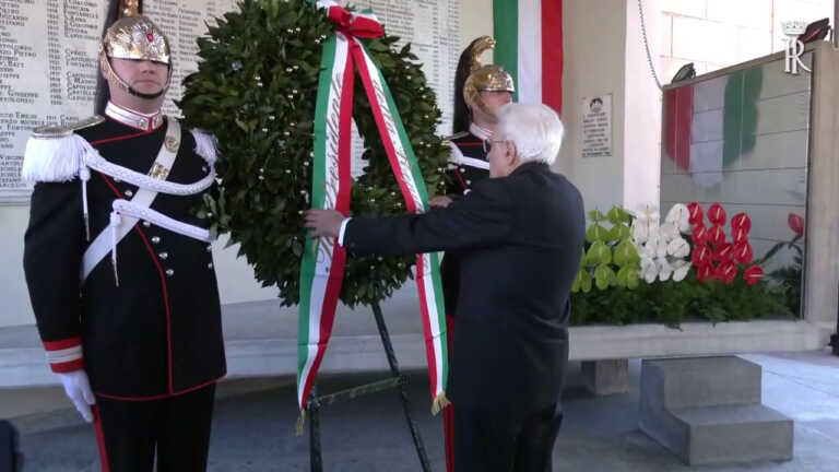 25 Aprile, Mattarella rende omaggio alle vittime dell’eccidio di Boves
