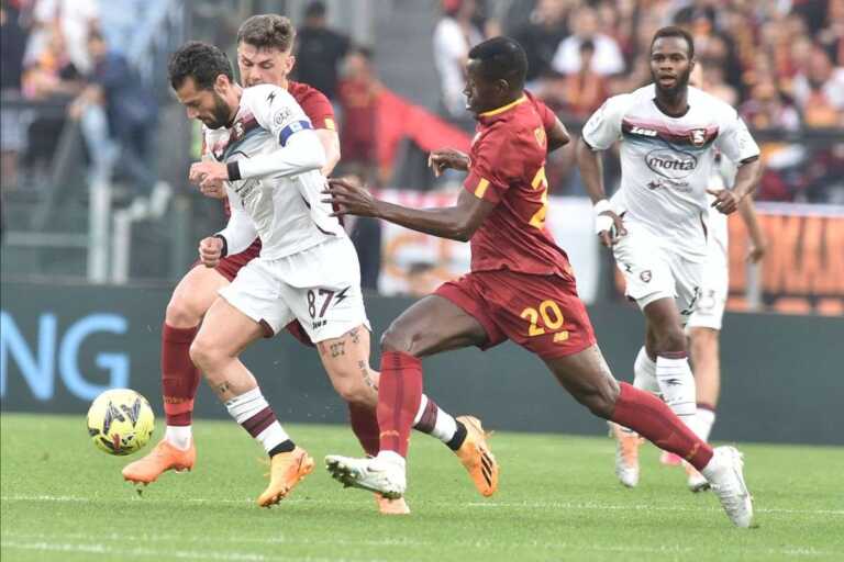 Roma e Salernitana si dividono la posta, 2-2 all’Olimpico