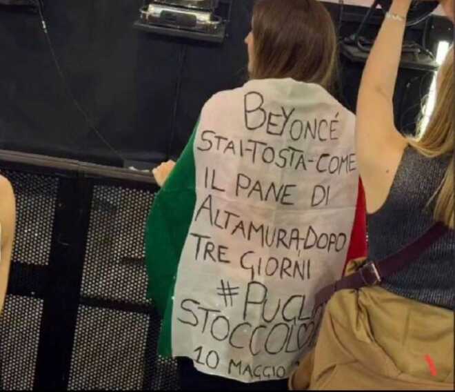 Dalla Puglia alla Svezia, la dedica è virale: «Beyoncé stai tosta come il pane di Altamura»
