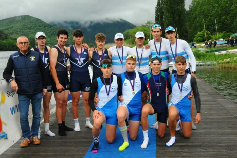 Canottaggio, oro e bronzo per il Circolo Barion: podio nel doppio e nel quattro di coppia under 17
