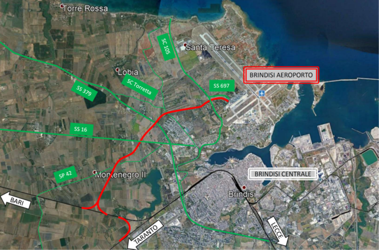 Galleria foto 'Brindisi, Rfi aggiudica la gara per il collegamento tra la stazione e l’aeroporto: sarà pronto nel 2026' - foto 1