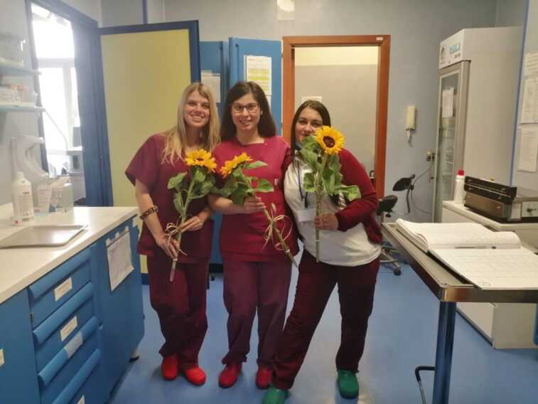 Un girasole per le mamme ricoverate al “Giovanni Paolo II” di Bari