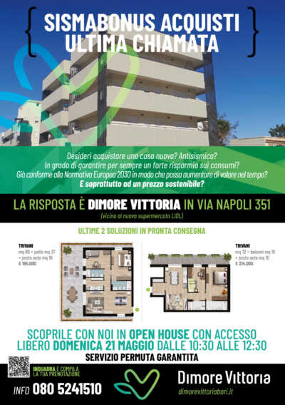 Galleria foto 'Abitare contemporaneo a condizioni sostenibili: domenica l’Open House a Dimore Vittoria a Bari' - foto 1