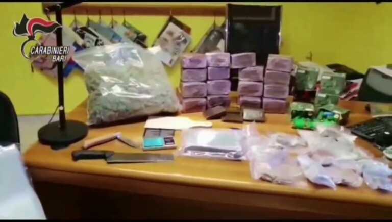 Traffico di droga ad Andria e nel nord barese: arrestate 20 persone vicine al clan Pistillo – VIDEO
