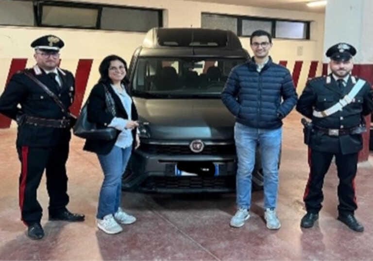 Auto rubata a una disabile barese, ritrovata a Cerignola: «Grazie ai carabinieri»