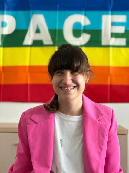 Galleria foto 'Federica, 24enne tranese non vedente, a Kiev per portare un messaggio di pace. L’abbraccio con Emiliano – VIDEO' - foto 1